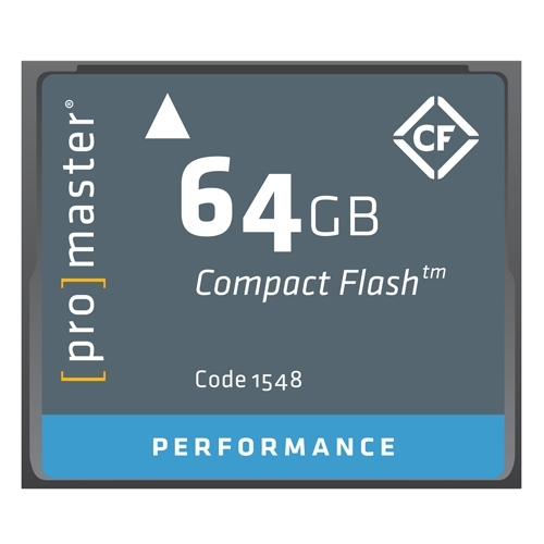 ProMaster 64gb compact flash card Performance series             500x