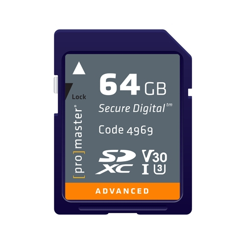 ProMaster 64gb SDXC U3 Memory Card Advanced 633x V30
