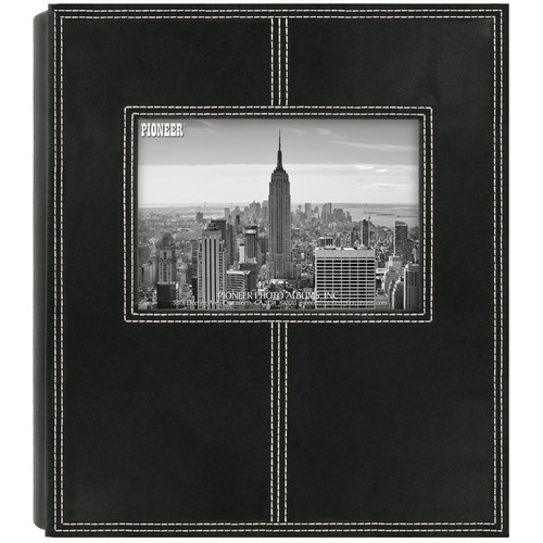 PIONEER 2PS160 Black Sewn Frame Album 4"x6" 2up 160 pocket