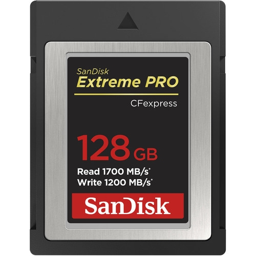 SANDISK Extreme PRO CFexpress Card Type B - 128GB (1.17GB/s write)