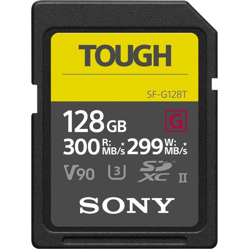 SONY 128GB SF-G Tough Series UHS-II SDXC Memory Card   (300MB/s)