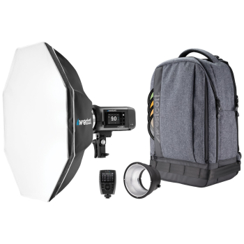 WESTCOTT FJ400 II 1-Light Backpack Kit with FJ-X3 M Universal Trigger
