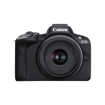CANON EOS R50 w/ S18-45mm F4.5-6.3 & S55-210mm F5-7.1 Lens - Black