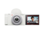 SONY ZV-1F Vlog Camera for Content Creators and Vloggers - White