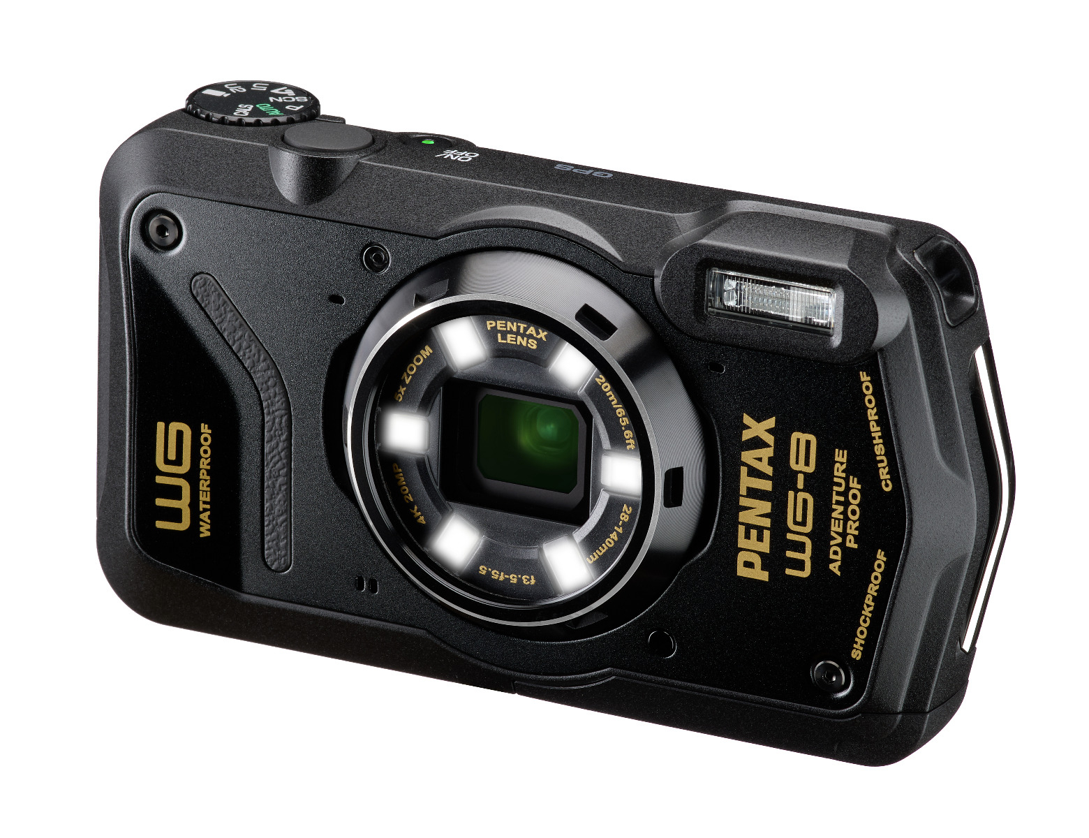PENTAX WG-5 防水デジタルカメラ PENTAX 防水防塵 工事用 デジタルカメラ WG-1000 グレー 1台 - アスクル