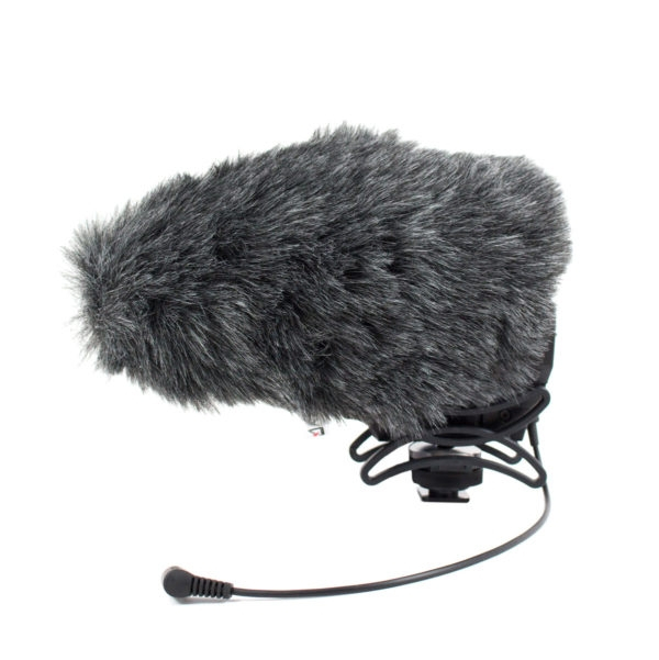 Azden SMX-30 Stereo/Mono Switchable Video Microphone with Furry Windshield Cover 